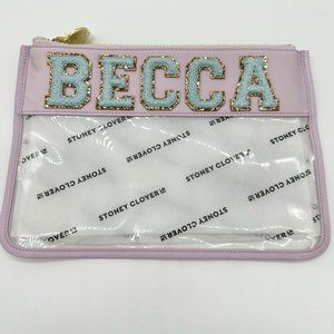 Stoney Clover Lane Clear Flat Pouch Lilac "BECCA"